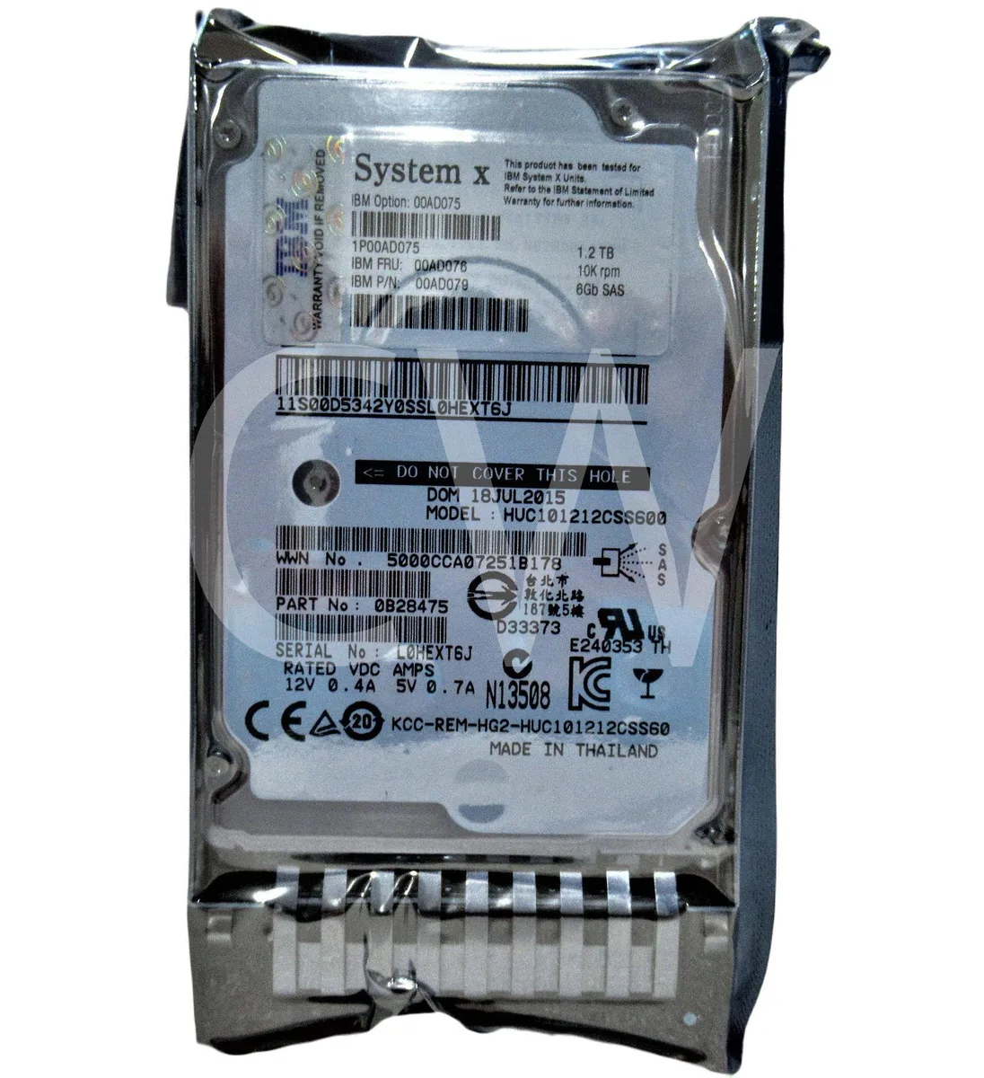 IBM IBM HUC101212CSS600 1.2TB 10000RPM 6Gbps 2.5" SAS internal hard drive — product photo