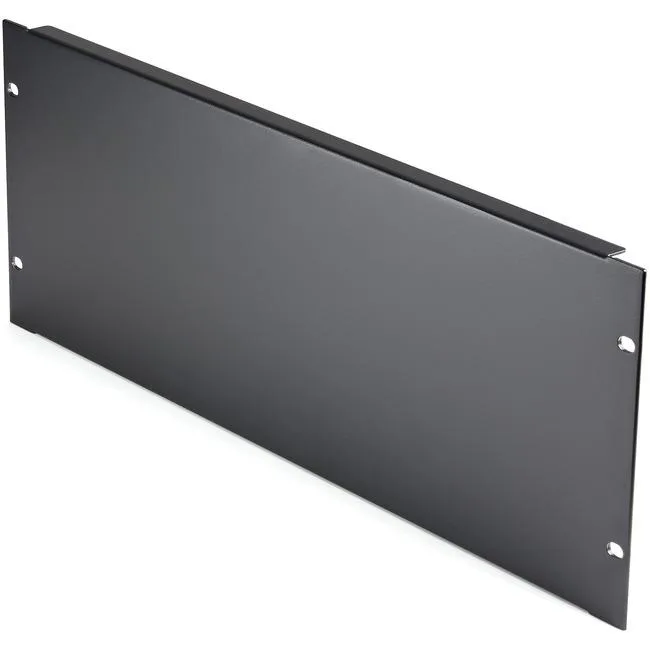 Black metal 4U blank panel for 19 inch rack