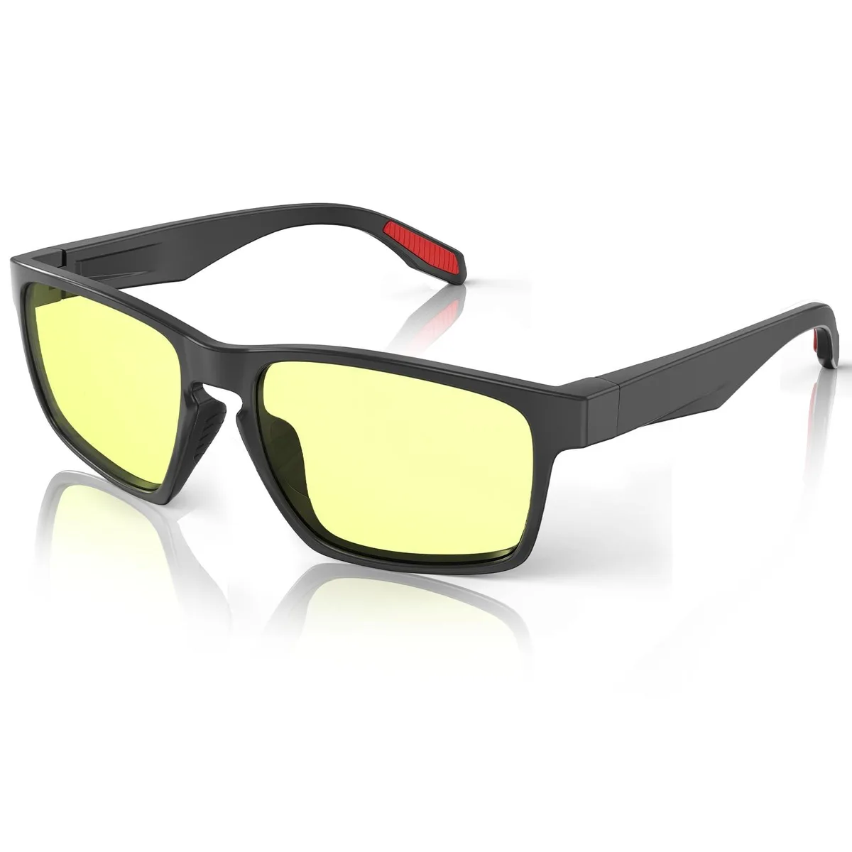 Barrow Mods Barrow Mods 2 in 1 Accessory Yellow Gaming Glasses 75% Blue Light Blocking — product photo