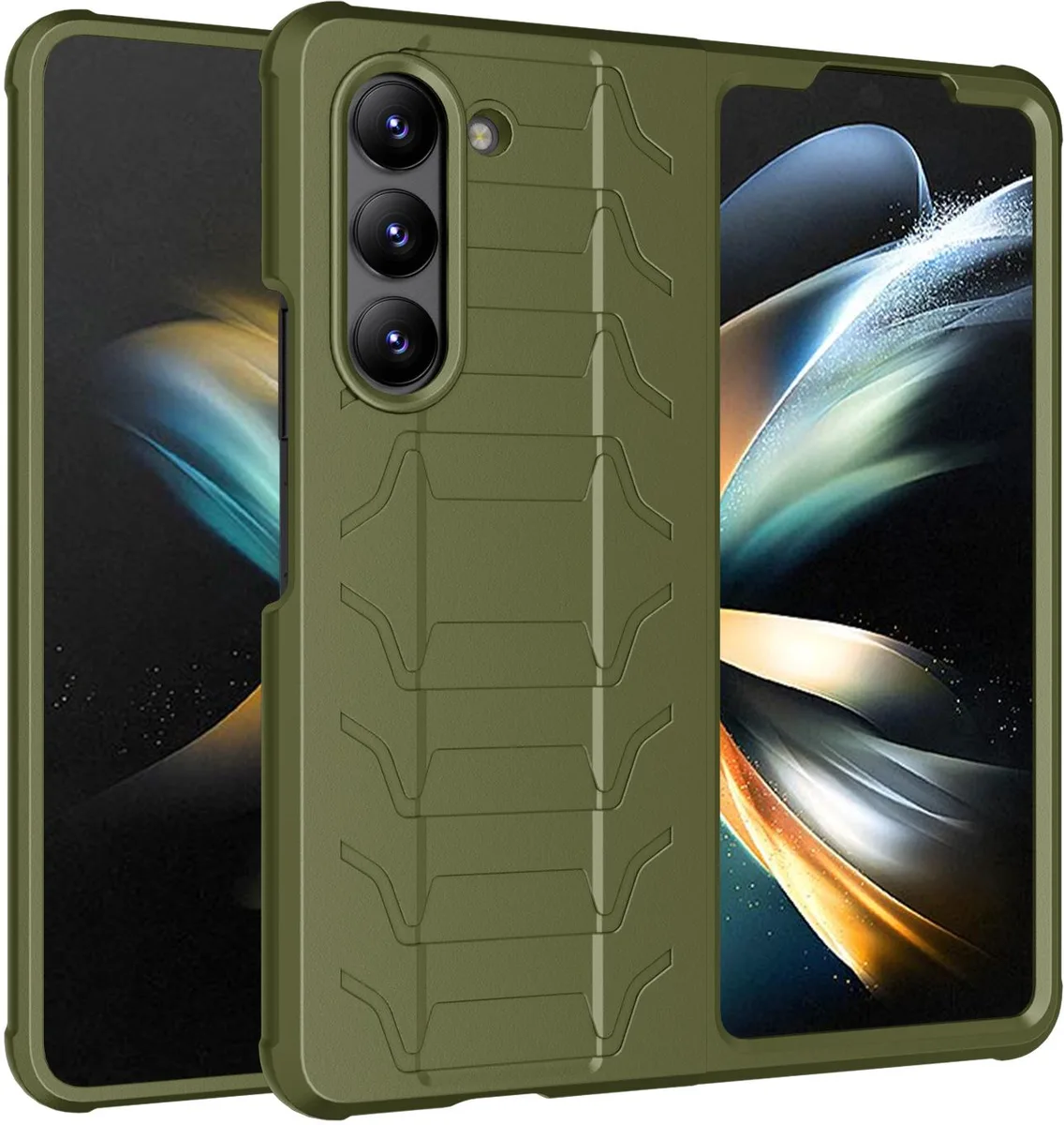 Nakedcellphone Nakedcellphone Special Ops Tactical Cover Olive Green for Samsung Galaxy Z Fold 5 — product photo