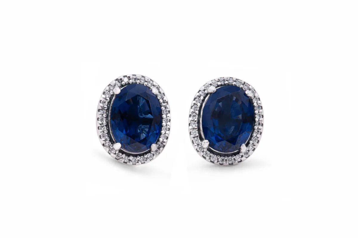 PANDORA PANDORA Sparkling Statement Halo Stud Earrings Silver — product photo