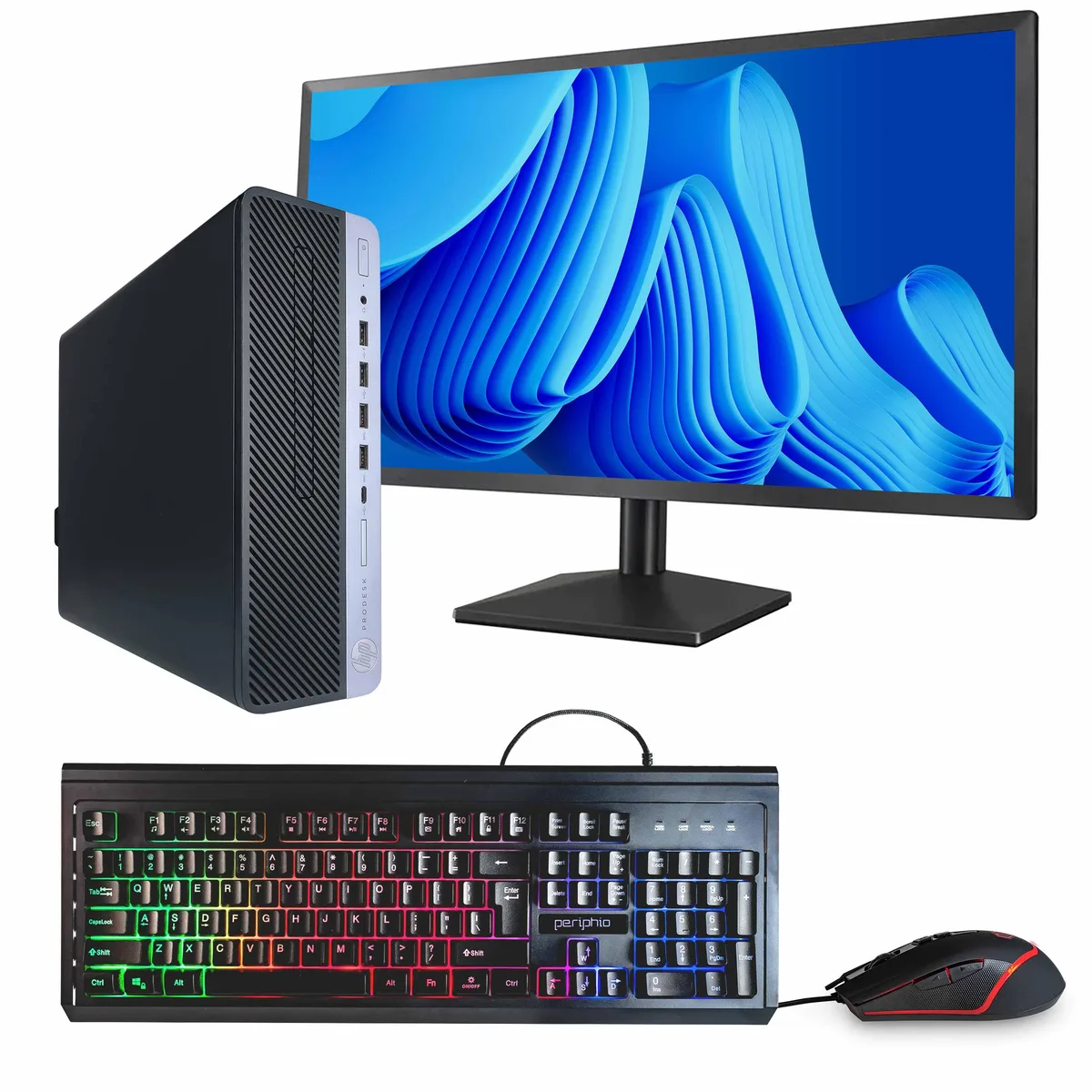 HP HP ProDesk 600G5 i5-9500 16GB DDR3 500GB SSD 24" Win11 Pro — product photo