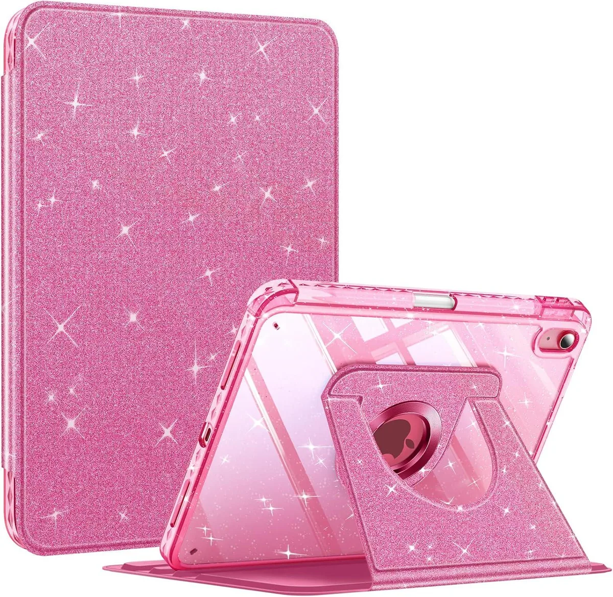 MCHOSE MCHOSE 360° Rotating Tablet Stand Holder for iPad 10th Gen 10.9" 2022 &amp; 11th Gen 11" 2025 Glittering Pink — product photo