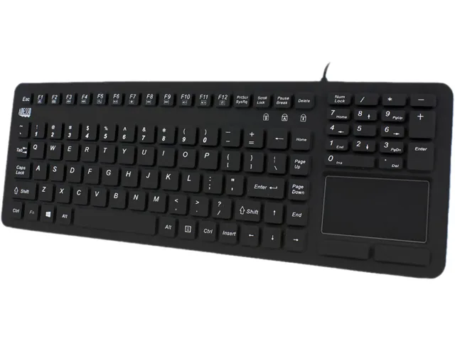 Adesso Adesso AKB-270UB Antimicrobial Waterproof USB Touchpad Keyboard — product photo