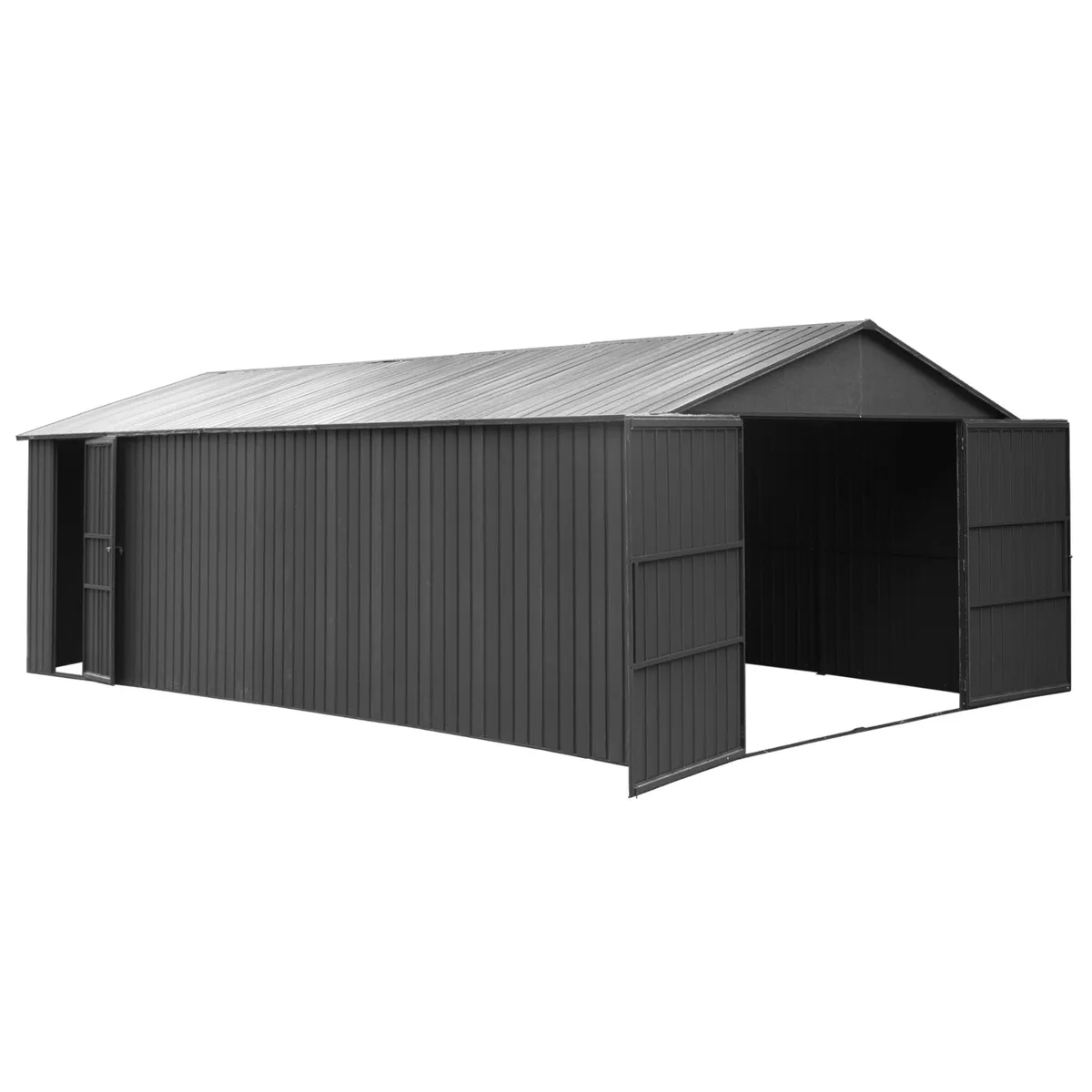 tuphen tuphen 12x25FT Dark Grey Metal Trellise — product photo