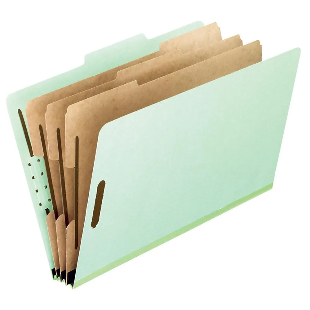 Tops Products Tops Products Pendaflex Pressboard Classification Folders Light Green 3in Expansion Letter 10ct — product photo