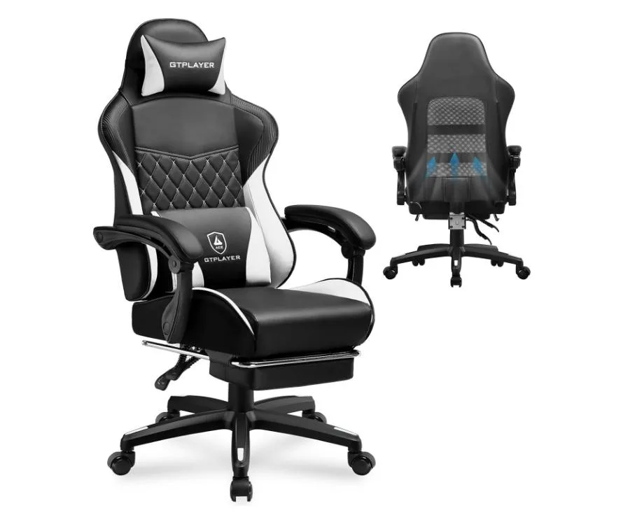 GTPLAYER GTPLAYER NEG-GTP100-BLKWT Gaming Chair White — product photo