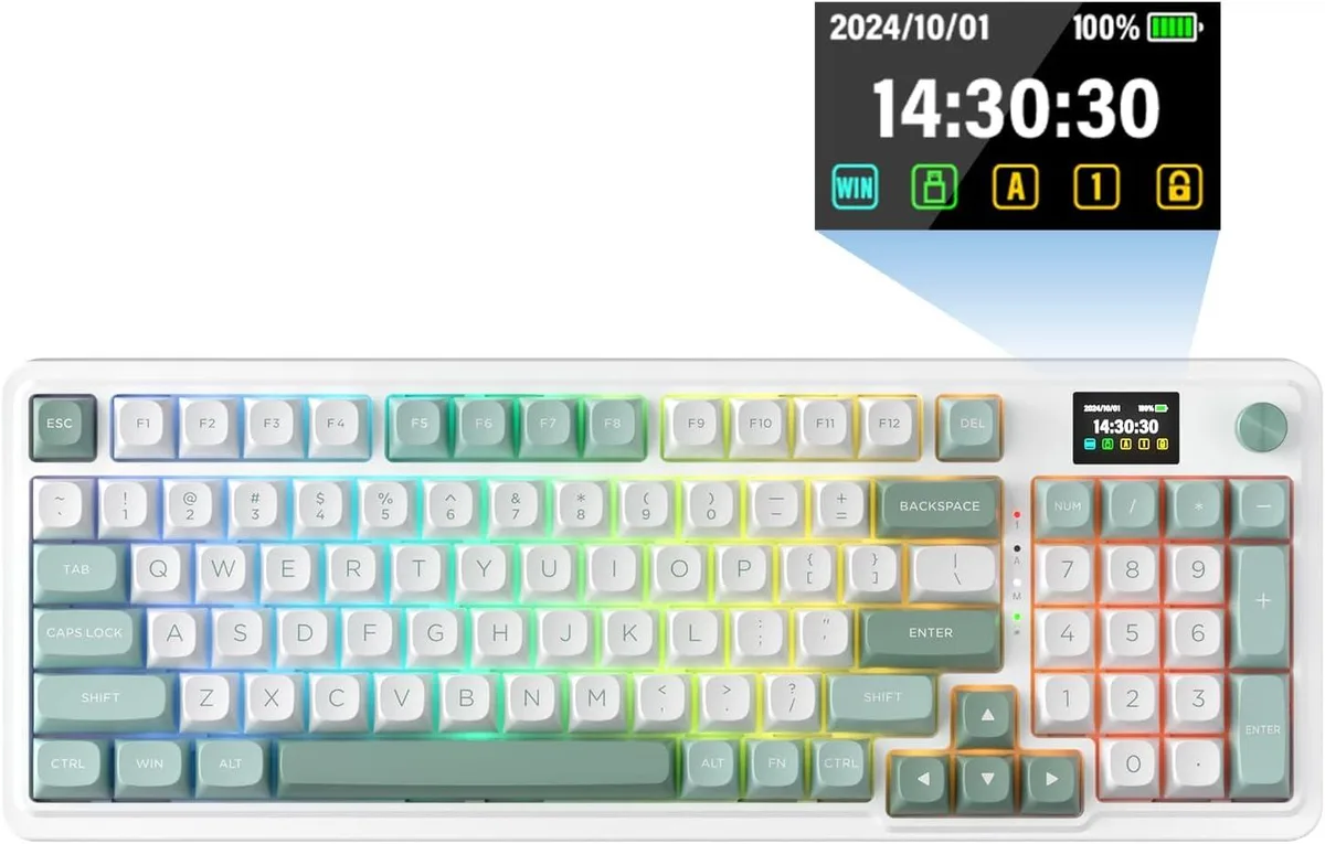 Redragon Redragon K719 95-key wireless gasket gaming keyboard Jade Cloud — product photo