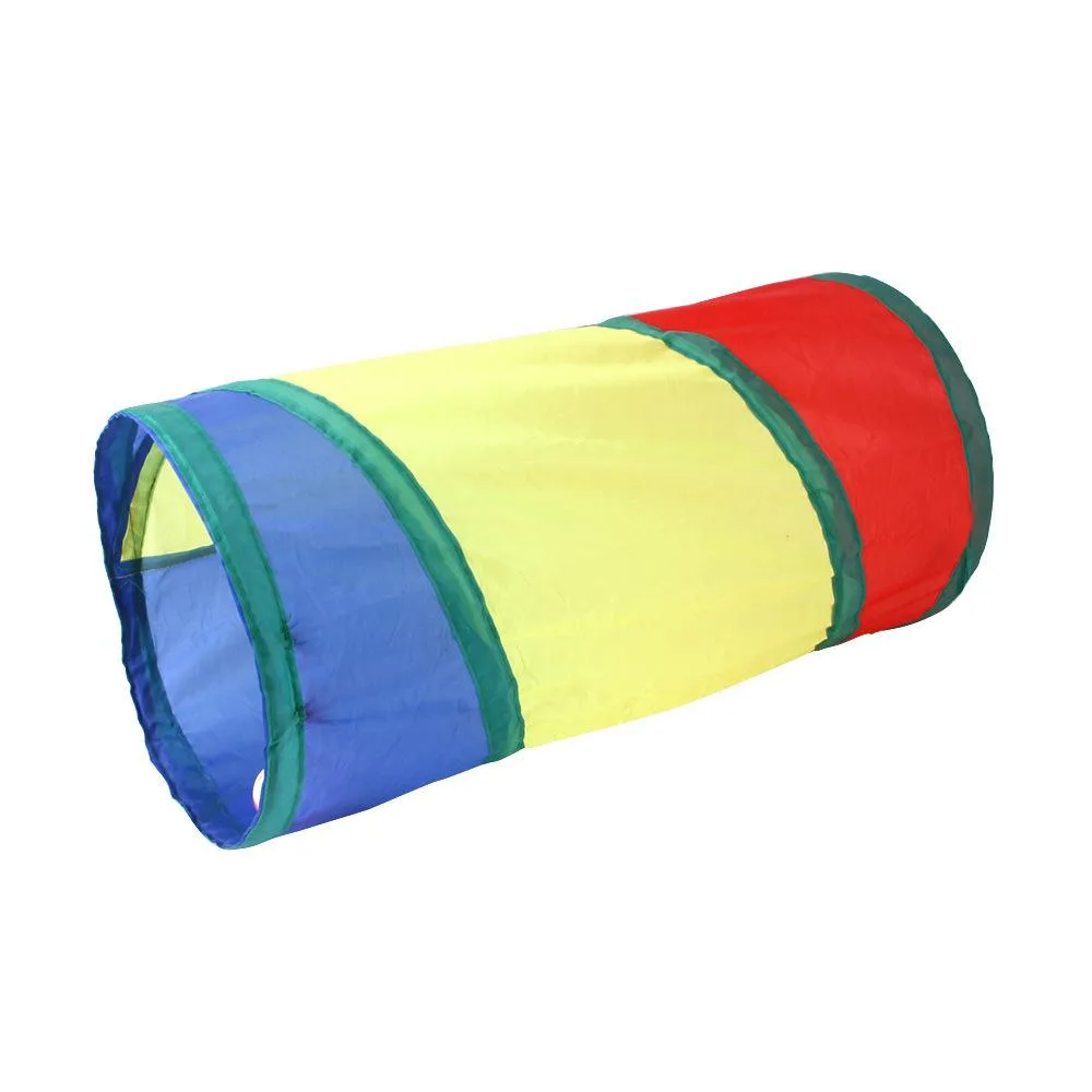 3MNSCD 3MNSCD Rainbow Cat Tunnel 2-Way 50 cm 25 cm diameter pet toy — product photo