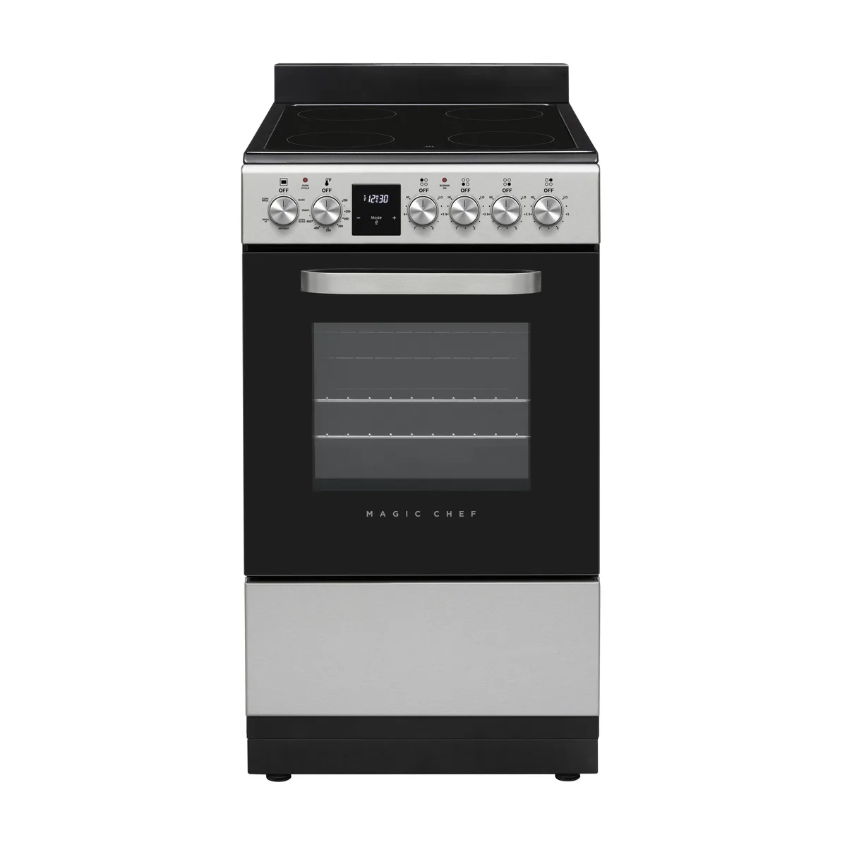 Magic Chef Magic Chef 20 in. 4-Burner Freestanding Electric Range Stainless Steel — product photo