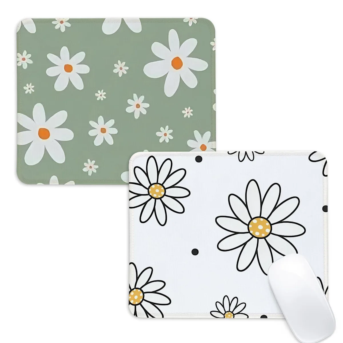 CDZYNG Flowers 27 Mouse Pad 9.4x7.8in 2pcs — product photo