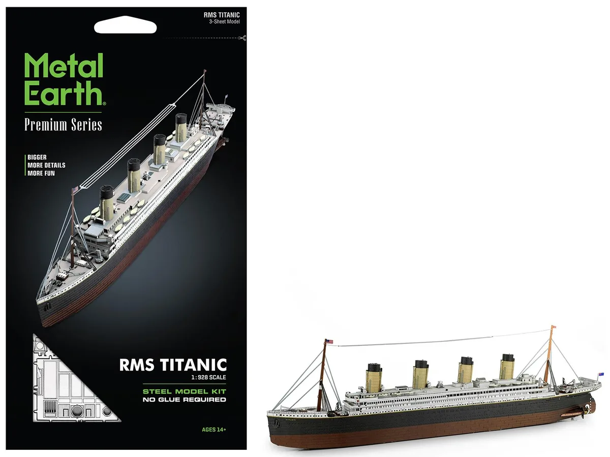 Metal Earth Metal Earth RMS Titanic Ship (Moderate Difficulty) Steel Model Kit hobby collectible — product photo