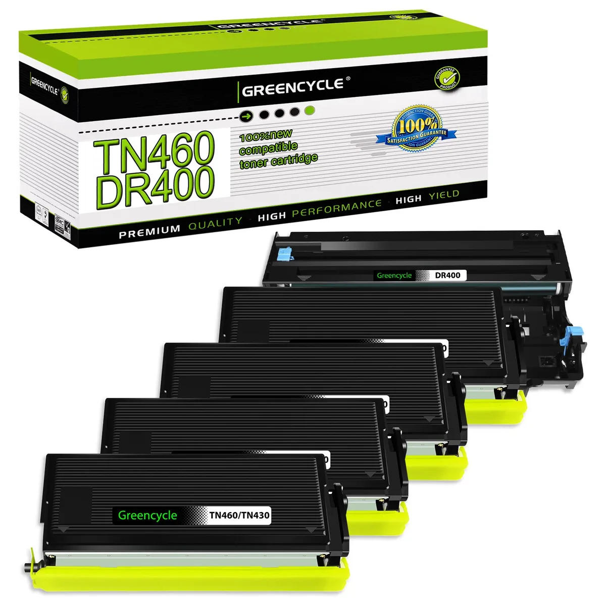 GREENCYCLE GREENCYCLE TN460 DR400 4 Toner 1 Drum Set — product photo