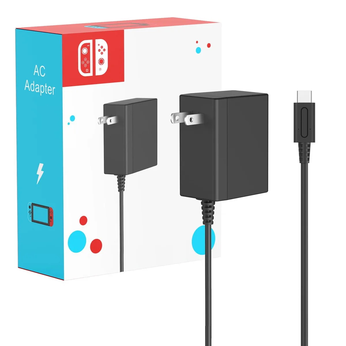  MARSDOCK STM45 45W USB-C charger 15V 2.6A 5ft cable black — product photo