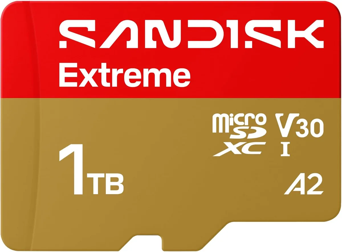 SanDisk SanDisk Extreme 1TB microSD UHS-I SDSQXH9-1T00-GZ6MA memory card — product photo
