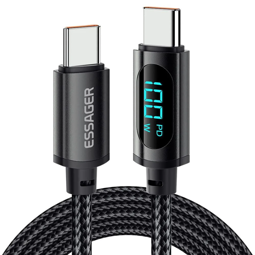 ESTONE ESTONE Essager XR USB-C Cable 3.3ft 100W LED Display — product photo