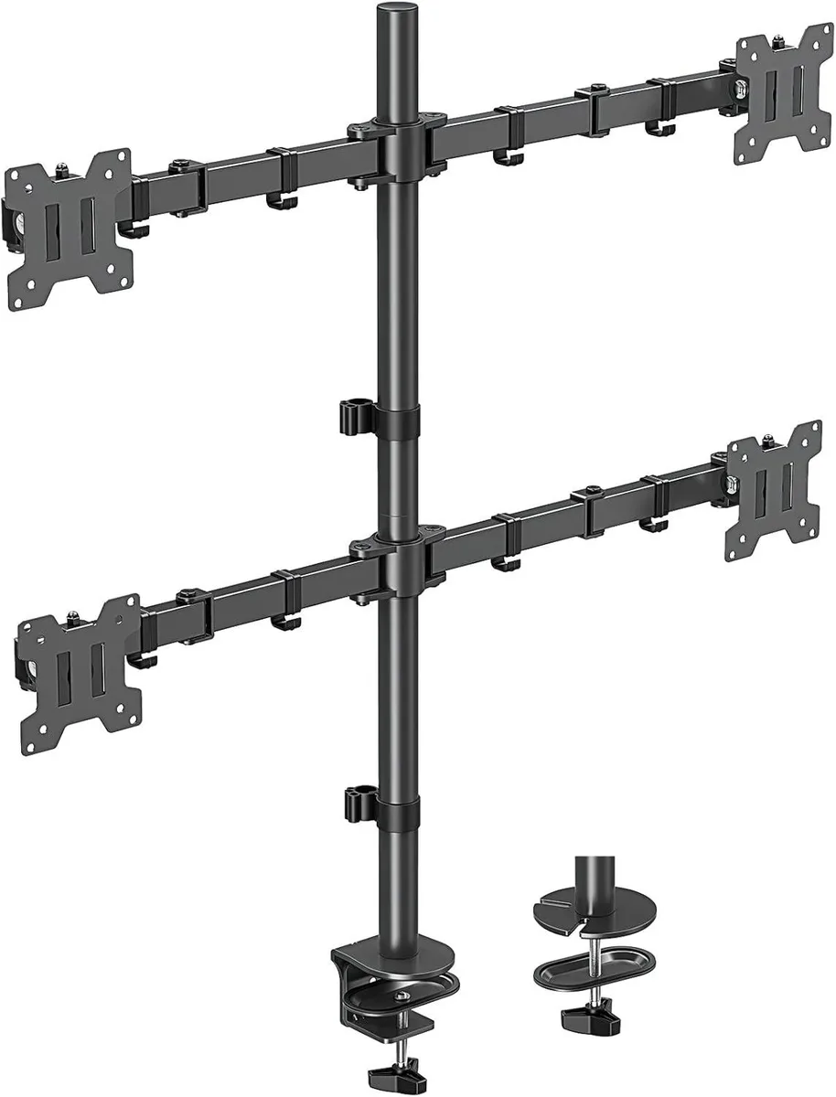 PISKEKAT PISKEKAT MU3007 Quad Monitor Stand 13-32" 17.6lb/arm — product photo