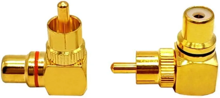 Boxwave Boxwave RCA Male to Female 90 Degree Adapter 2pcs — product photo