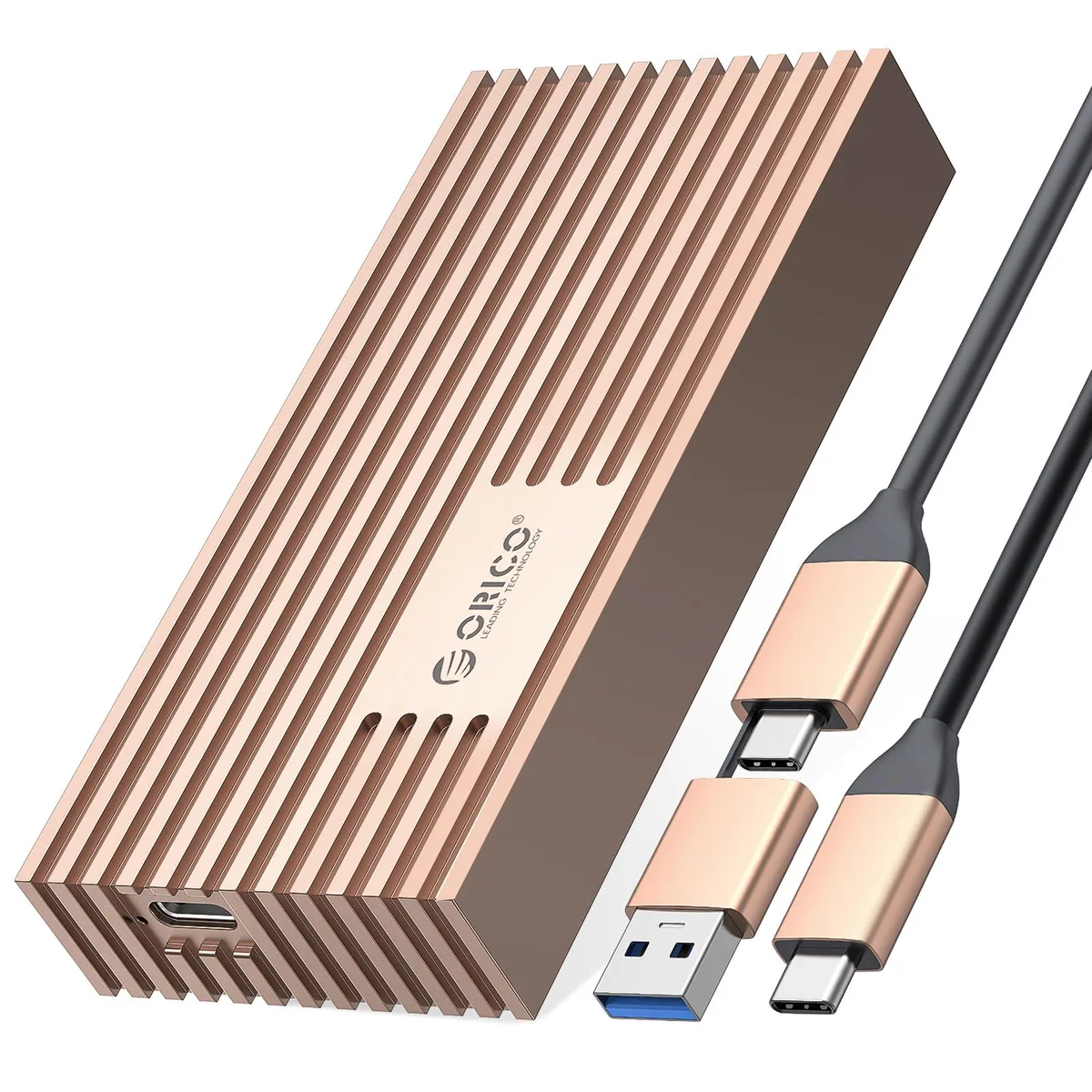 Orico Orico NVMe SSD Enclosure 40Gbps M.2 to USB-C Rose Gold — product photo