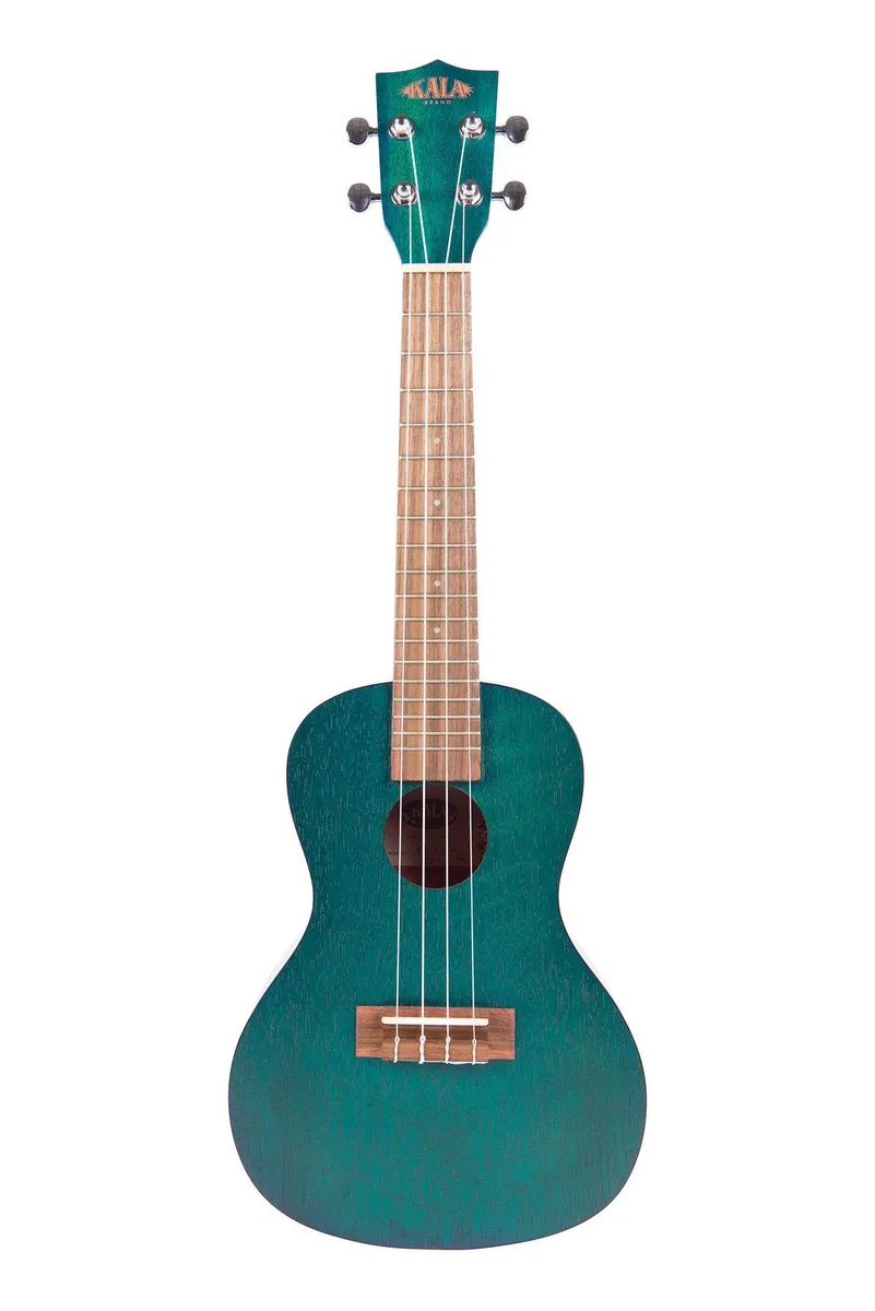 Kala Brand Music Co. Kala Brand Music Co. Blue Exotic Mahogany Concert Electric Guitar — product photo