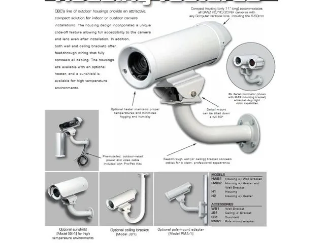 Computar Ganz Computar Ganz HWB1-5A17 CCTV Camera 5-50mm DC Auto Iris 540 lines — product photo