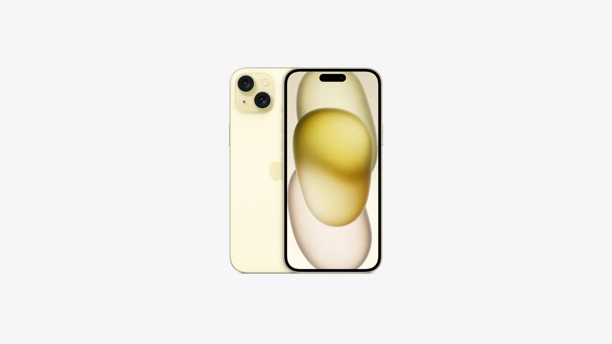 Apple Apple iPhone 15 128GB PAB100811 Yellow Unlocked Refurbished Cell Phone — product photo