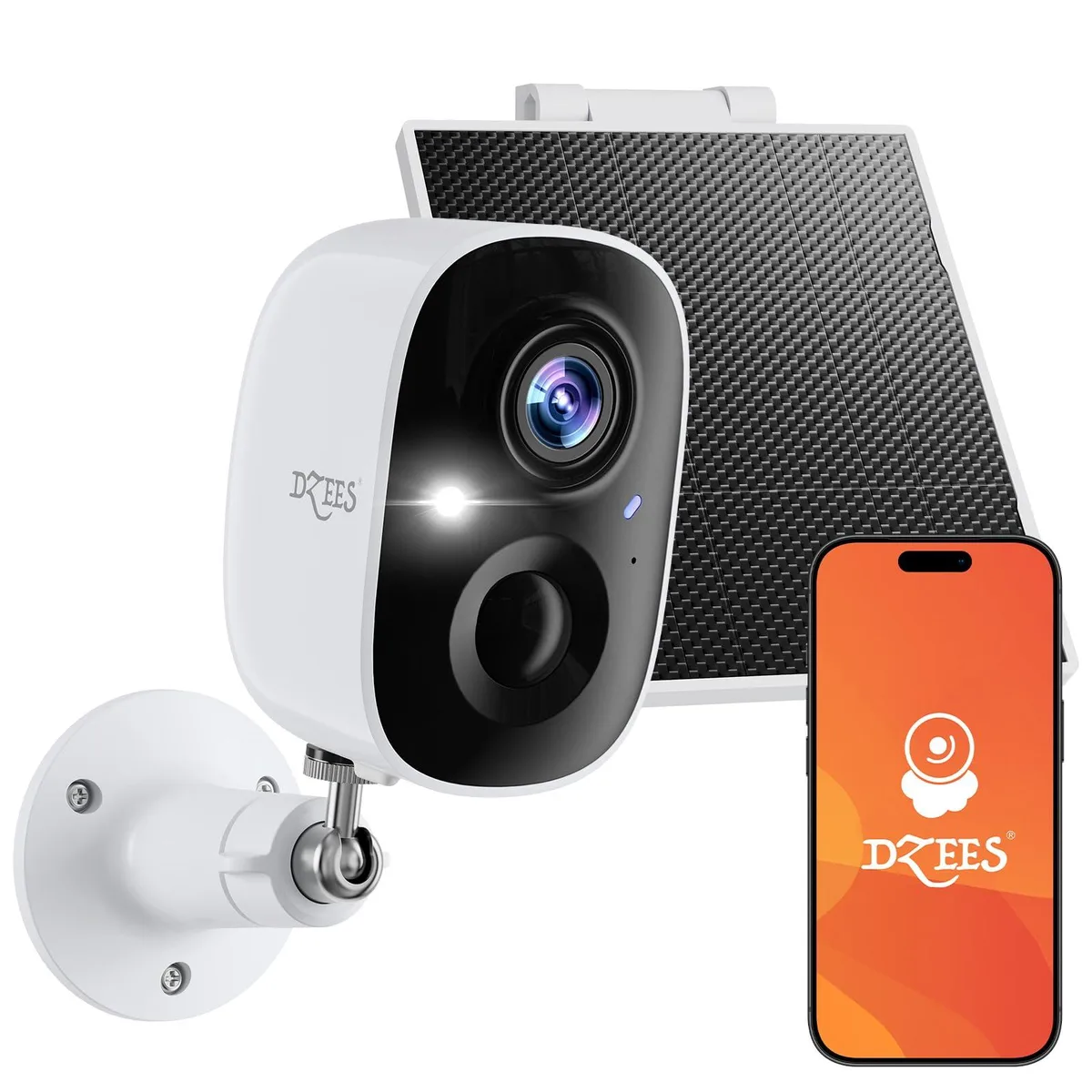  Dzees CG6 2K Solar Outdoor Security Camera 12 Channel 16 BNC — product photo