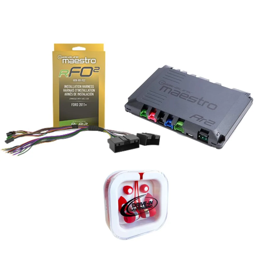 Maestro Luggage Maestro ADS-MRR2 Interface Module &amp; HRN-RR-FO2 Adapter for 2011+ Ford — product photo