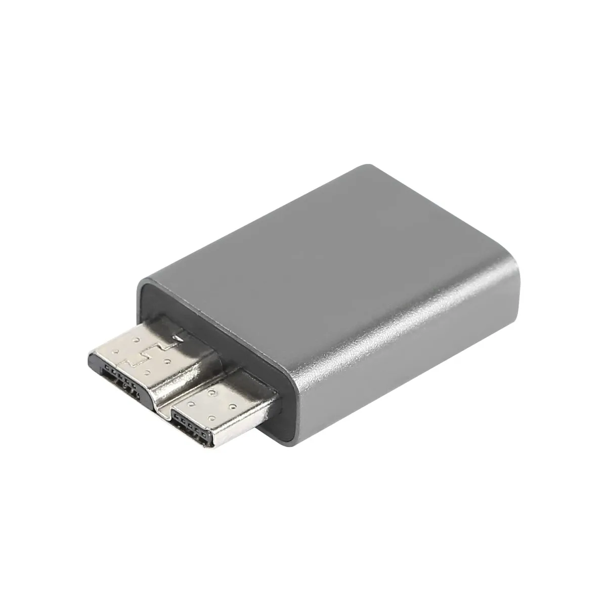 BUCIER BUCIER USB-C 3.0 Female to Micro-B 3.0 Male Adapter Gray — product photo
