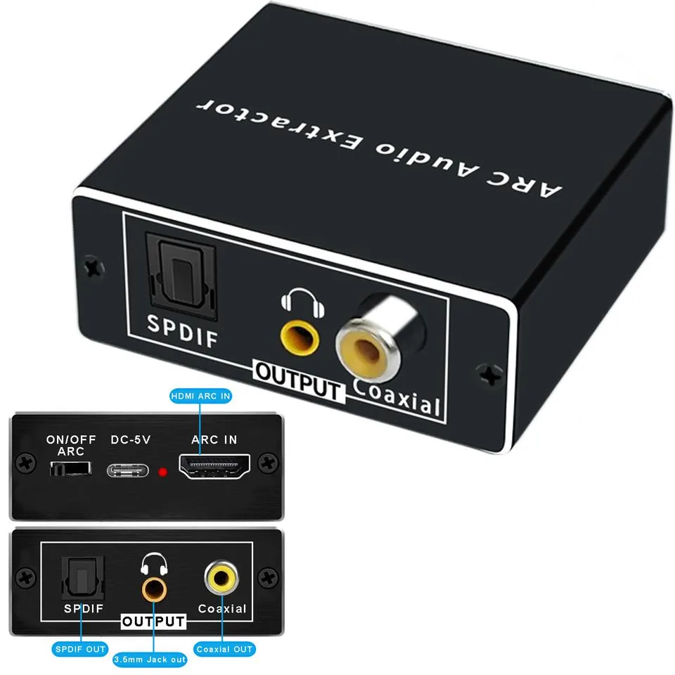 ESTONE ESTONE HDMI ARC Audio Extractor 192KHz Toslink Coaxial 3.5mm Converter — product photo