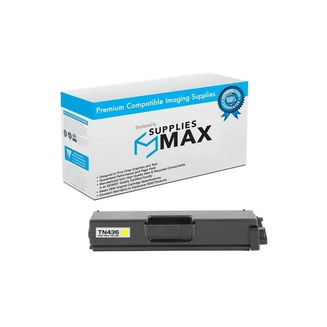 SuppliesMax SuppliesMax TN-436Y Yellow Toner Cartridge 6500 Pages — product photo