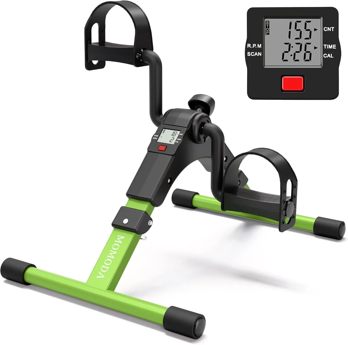 TAURKENAM TAURKENAM Mini Leg and Arm Exercise Bike Black Green — product photo