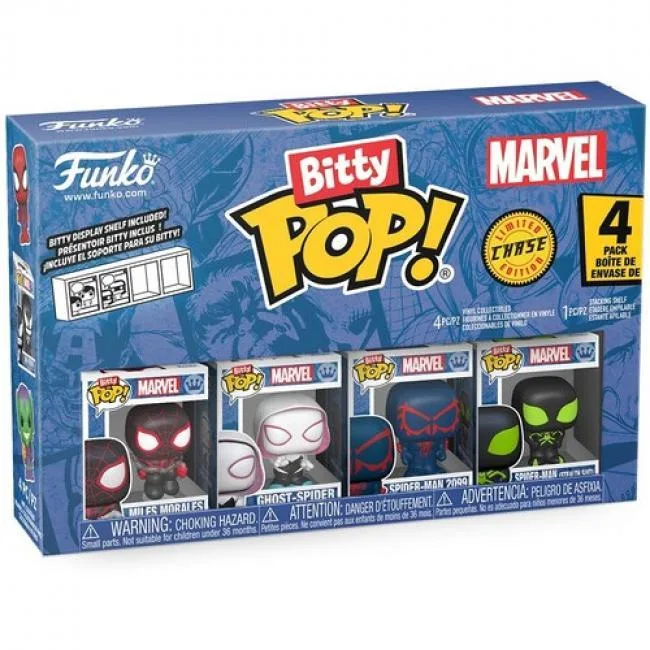 Funko Funko 85702 Bitty POP! Spider-Man Miles Morales 4-Pack action figure — product photo