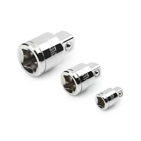 Three chrome-plated mini extensions in transparent case
