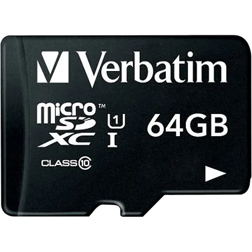 VERBATIM VERBATIM 44084 64GB microSDXC UHS-1/Class 699 memory card — product photo