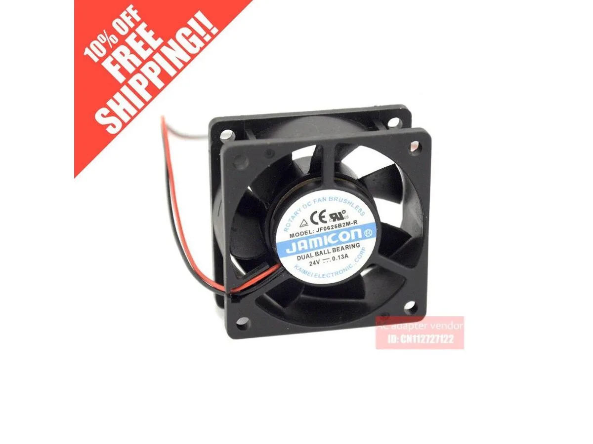 Fans Fans 6025 625 jf0625b2m-r 24v .13a case fan — product photo
