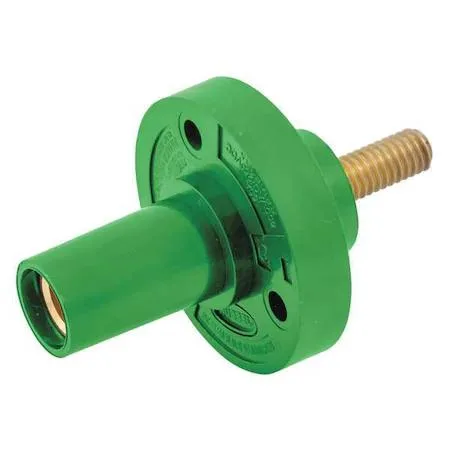 Hubbell Incorporated Hubbell Incorporated HBL15FRSGN Industrial Wire Receptacle 150 A Green Female Threaded Stud Series 15 — product photo
