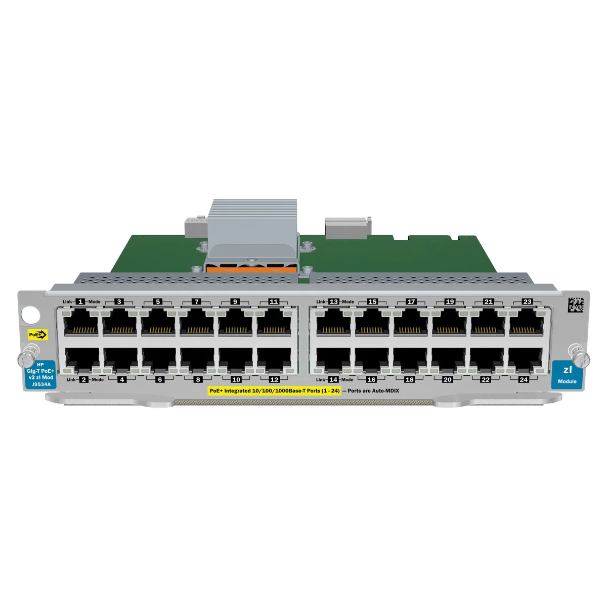 HPE HPE 24-Port GIG-T PoE+ V2 ZL Module J9534A — product photo