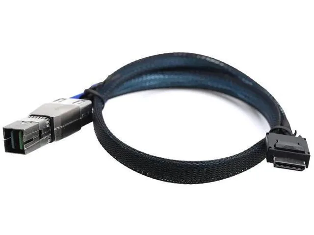 Fervit Fervit OCuLink SFF8611 4i to SAS HD SFF8644 4i Cable .5M 12Gbps — product photo