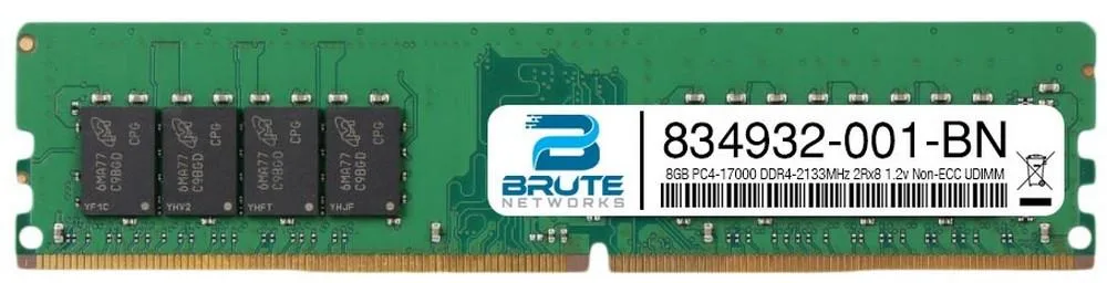 Brute Networks Brute Networks 8GB DDR4-2133 CL15 1.2V ECC UDIMM 2Rx8 — product photo