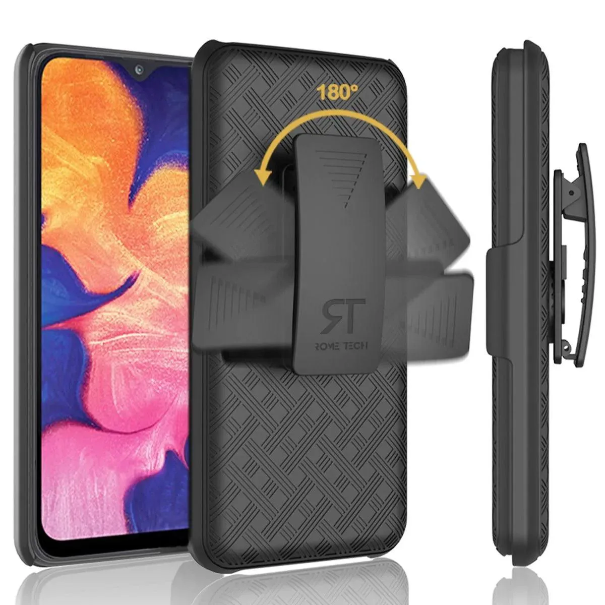 Rome Tech Rome Tech Galaxy A10e Belt Clip Holster Case Black — product photo
