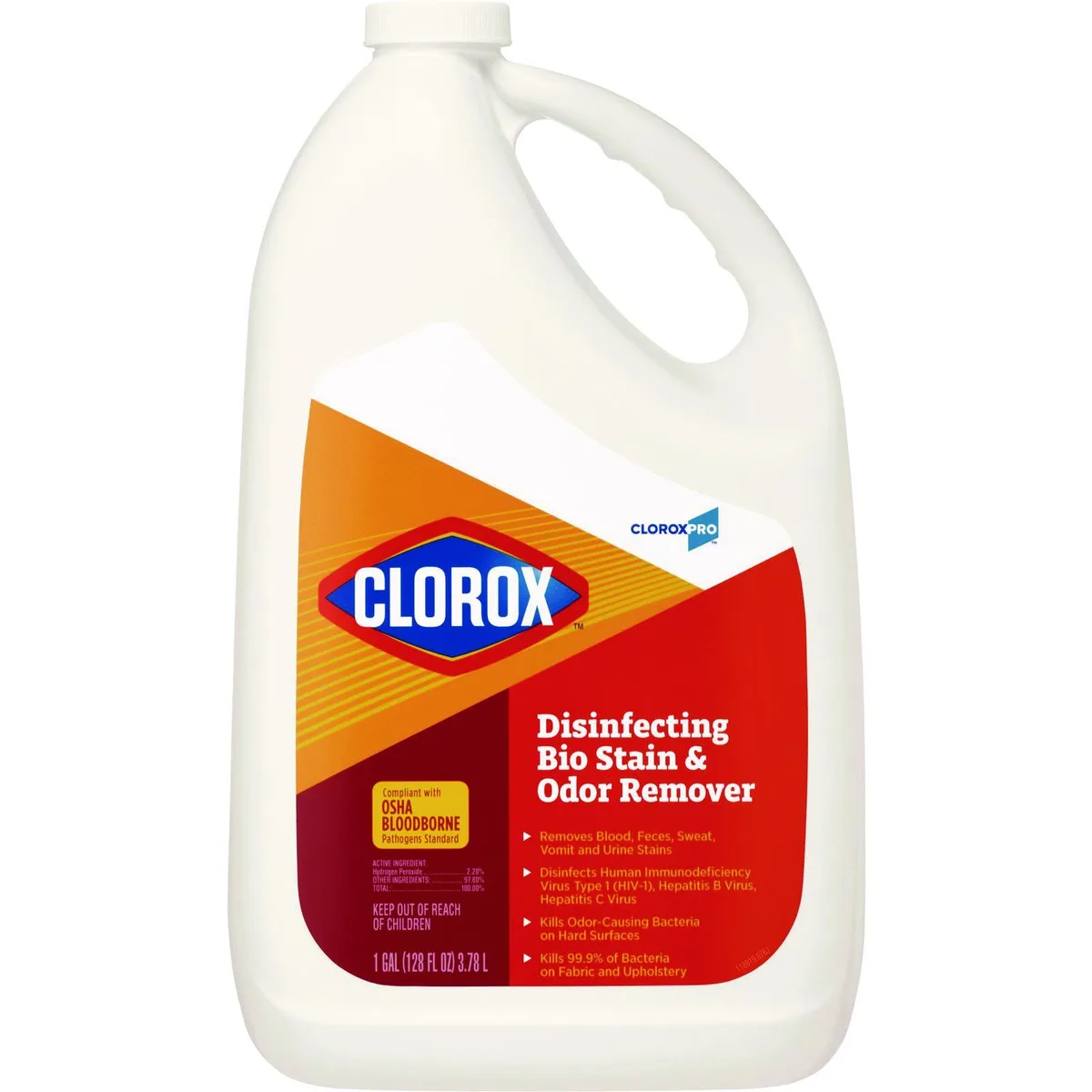 Clorox Clorox 31910EA Disinfecting Bio Stain Odor Remover Fragranced 128 oz Refill Bottle cleaning — תמונת המוצר