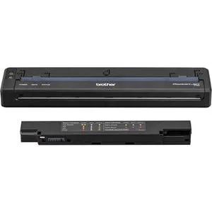 Compact mobile direct thermal receipt printer in matte grey plastic housing