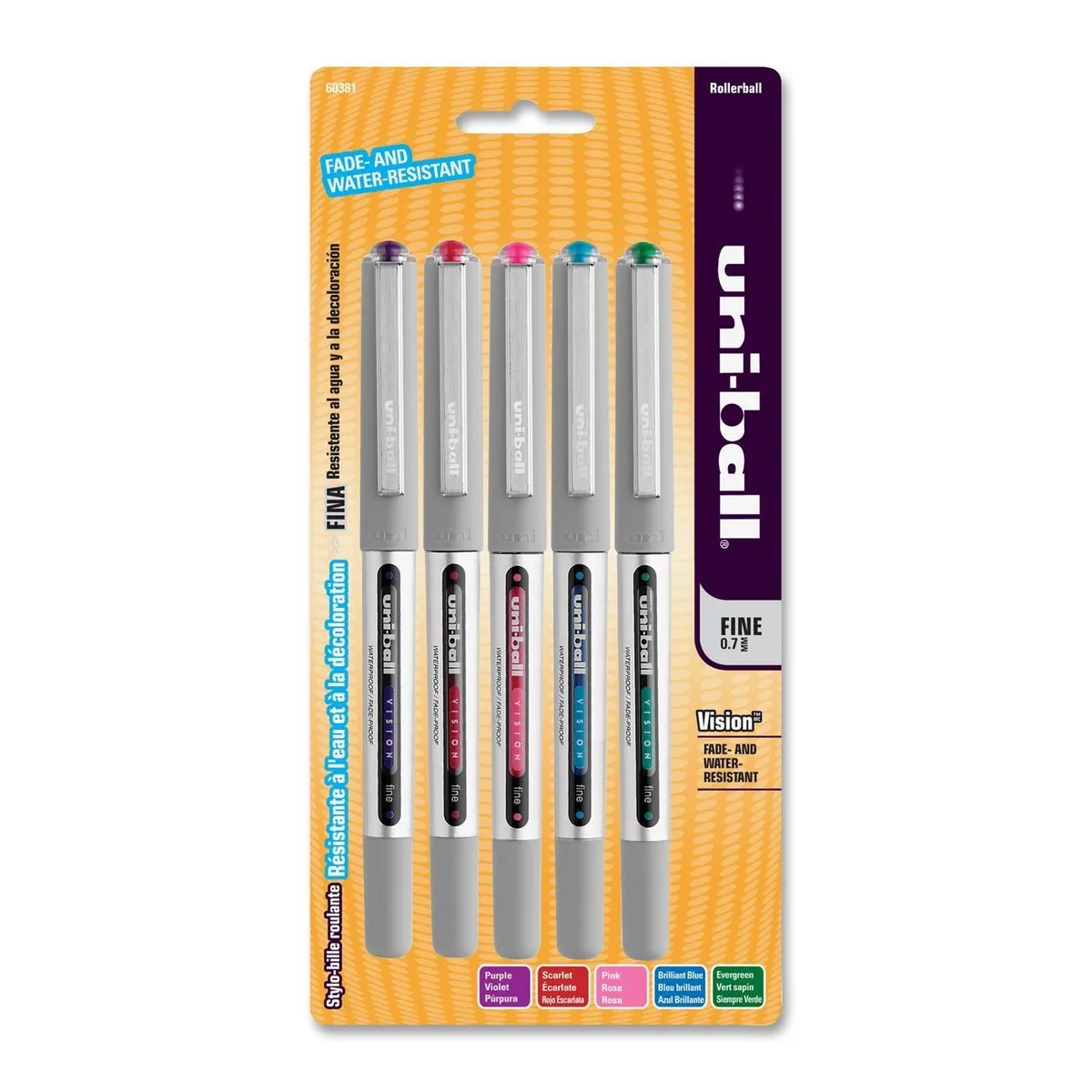 Sanford Sanford 60381PP 0.7 mm Rollerball Pens 5 Pack — product photo