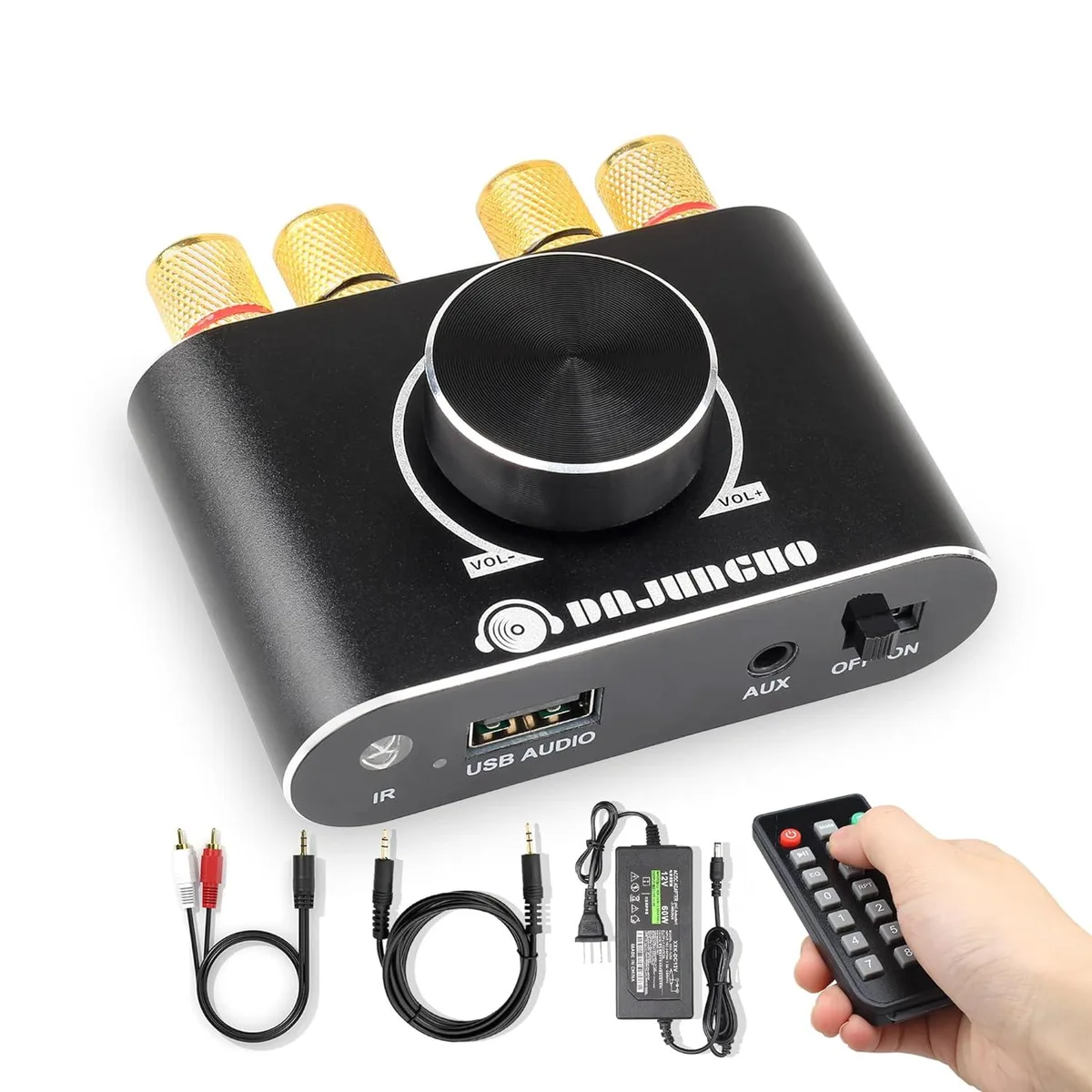 lelisten lelisten Mini Bluetooth Amplifier 2.0 Ch 20W×2 Black pro sound — product photo