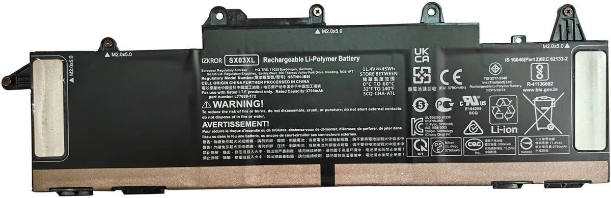 NShi NShi SX03XL 45Wh 3790mAh 11.55V laptop battery — product photo