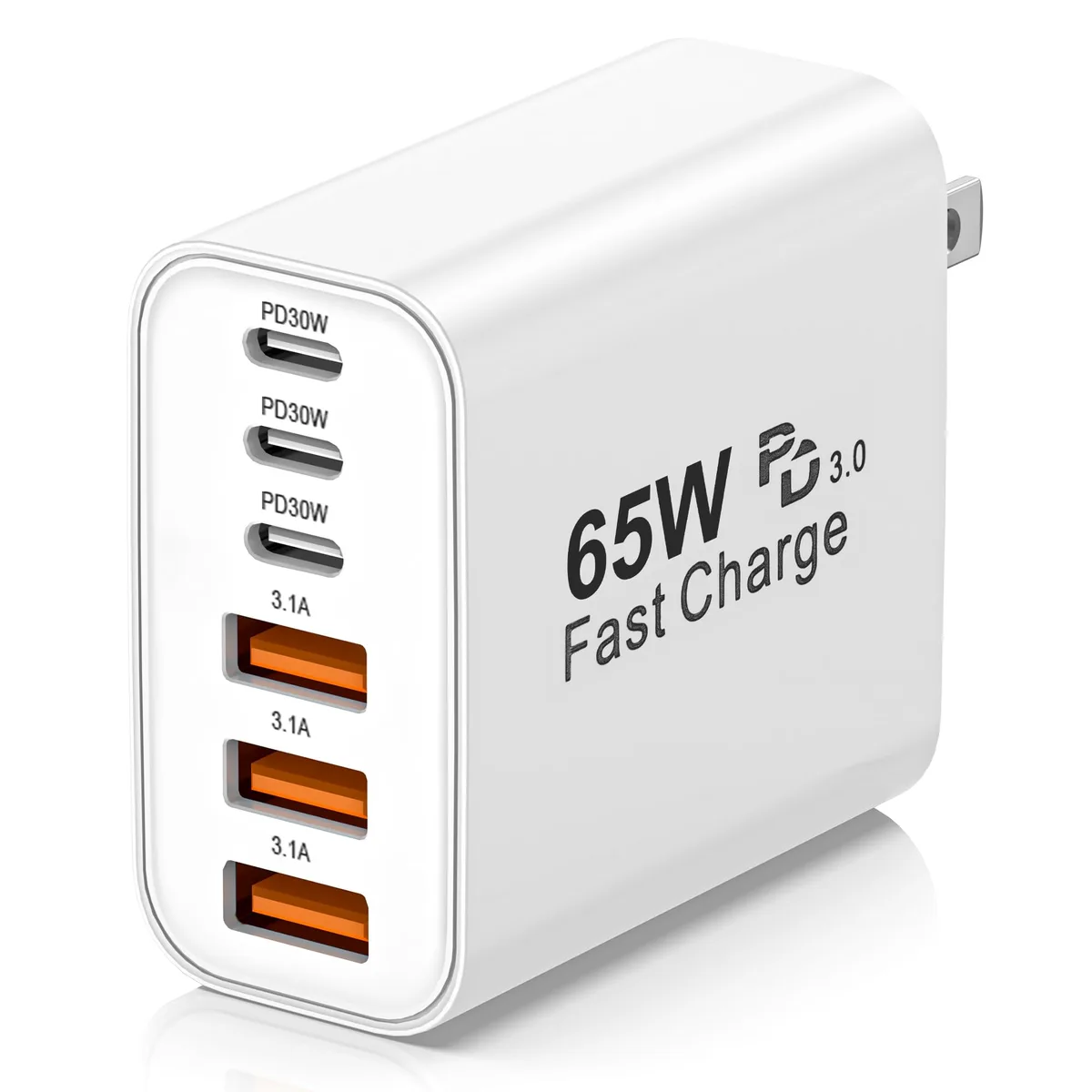 No Sew No Sew 65W 6-Port USB-C Charger White — product photo