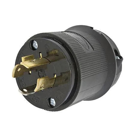 Hubbell Incorporated Hubbell Incorporated HBL2411BK Locking Plug L14-20P 20A 125/250V Black video accessory — product photo