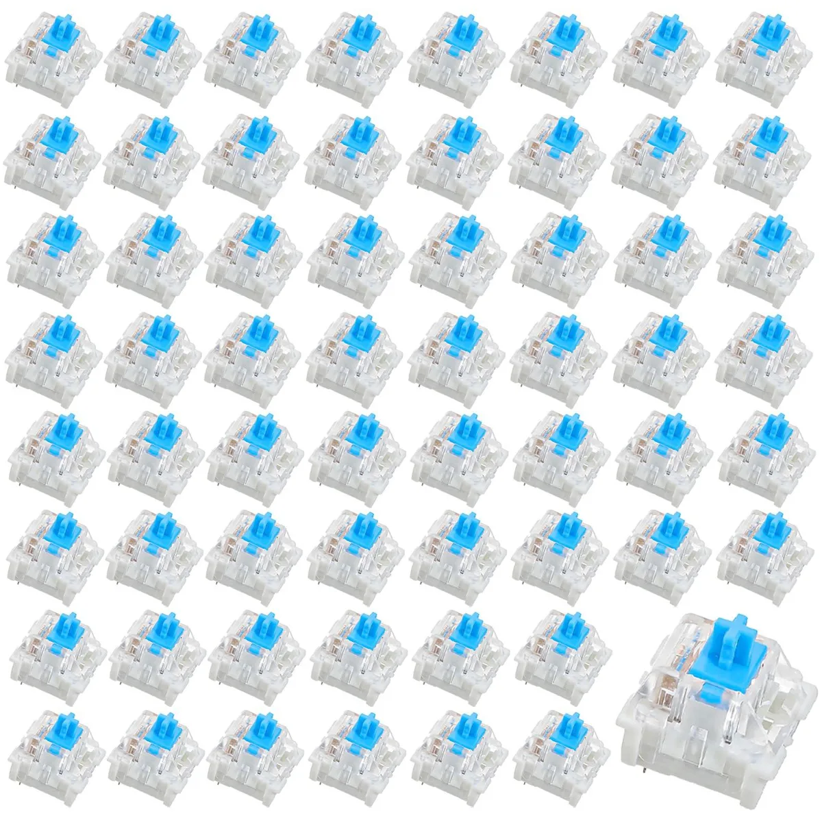  Sibba 4645UYGL6476 60 Blue 3-Pin Clicky Switches keyboard accessory — product photo