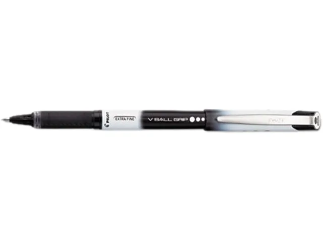 Pilot Pen Pilot Pen 35470 VBall Grip Roller Ball Pen Black Extra Fine Dozen — product photo
